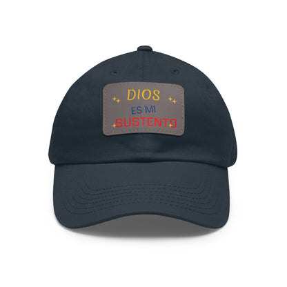 Hat with Leather Patch (Rectangle)