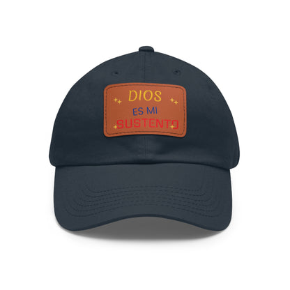 Hat with Leather Patch (Rectangle)
